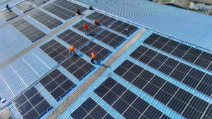 Solar power panel on roof top